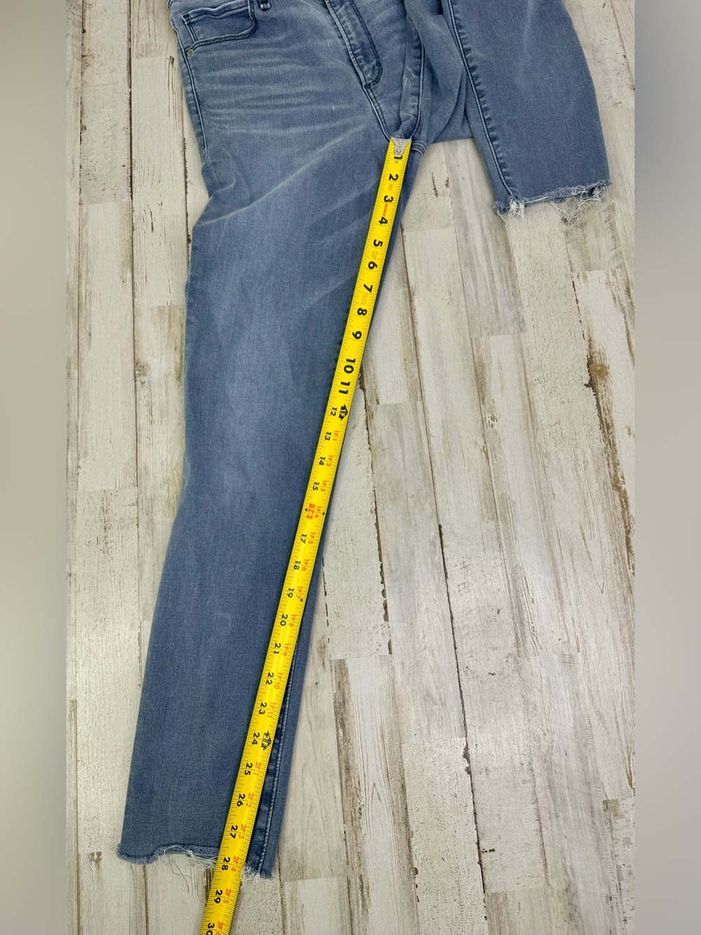 Abercrombie & Fitch Gray Jeans 29/8L (29x28) Simone High Rise Super Skinny - Picture 9 of 12